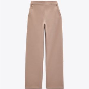 NWT Zara Straight Leg Pants w Pockets in Sand